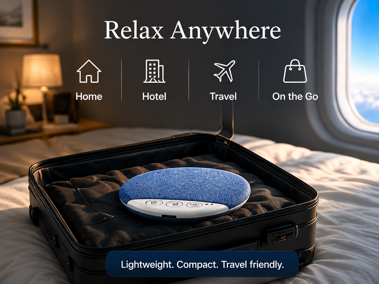 Serenova Drift - Ultra-Thin Under-Pillow Bluetooth Speaker